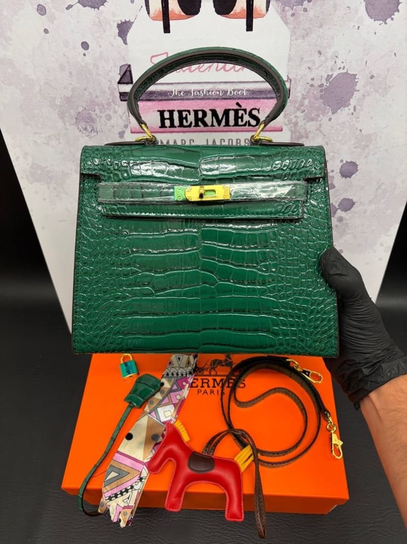 Hermès Inspired Kelly Top-Handle Crossbody Bag Gift Box Set - Image 9