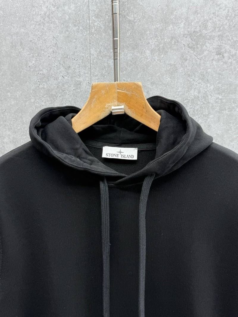 Stone Island Men's Sleeve Compass Patch Fleece Hoodie Collection - Image 9