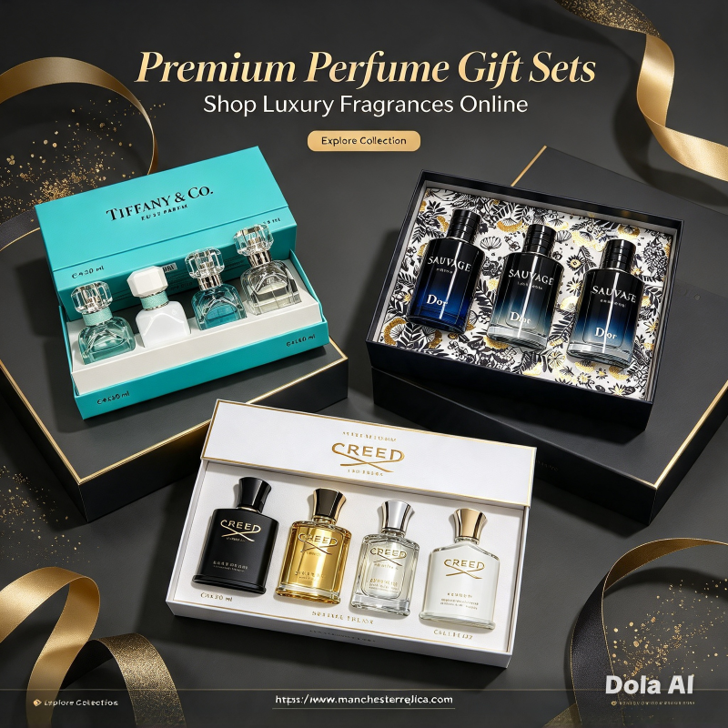 Luxury Fragrance Gift Set Collection (Tiffany & Co., Dior Sauvage, and Creed)