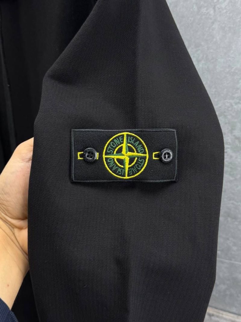Stone Island Men's Sleeve Compass Patch Fleece Hoodie Collection - Image 10